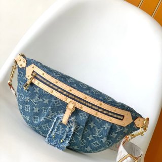LOUIS VUITTON M46837 デニムハイライズバッグ サイズ:38x16x7.5cm