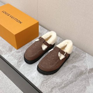 【LOUISVUITTON】ウールスリッポン厚底ルームシューズアウトドアスリッパレディース 【LOUISVUITTON】ウールスリッポン厚底ルームシューズアウトドアスリッパレディース