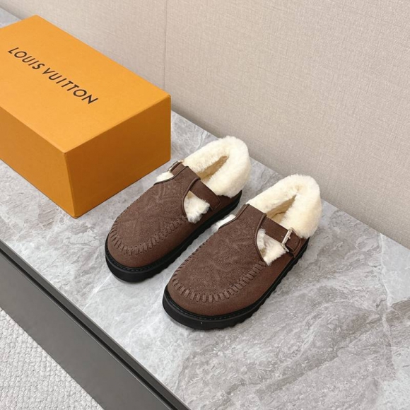 【LOUISVUITTON】ウールスリッポン厚底ルームシューズアウトドアスリッパレディース 【LOUISVUITTON】ウールスリッポン厚底ルームシューズアウトドアスリッパレディース