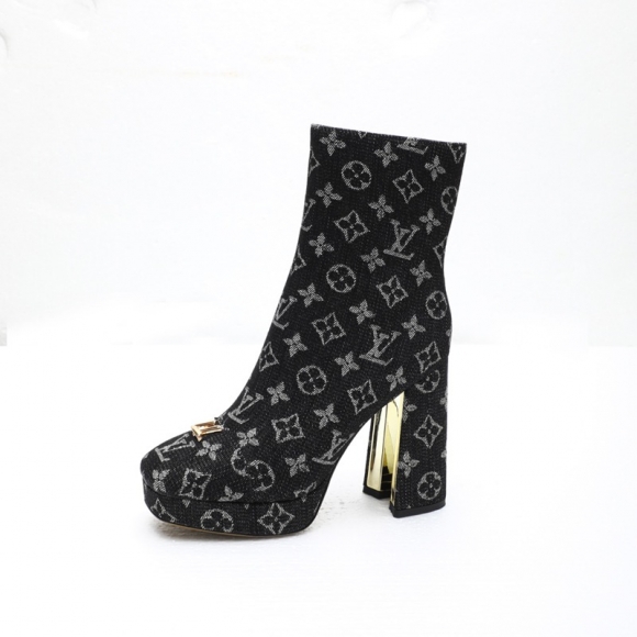 【LOUISVUITTON】ショートブーツ厚底ハイヒールブーツレディース 【LOUISVUITTON】ショートブーツ厚底ハイヒールブーツレディース