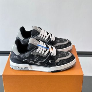 LV メンズ スニーカー トレーナー デニム 38-45 LV メンズ スニーカー トレーナー デニム 38-45