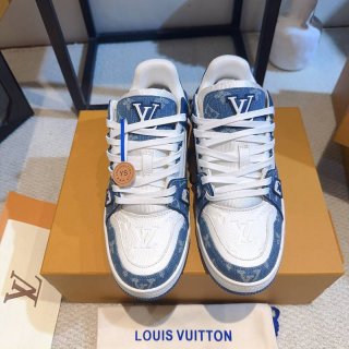 【LOUISVUITTON】トレーナースニーカーデニムスニーカーバスケットボールシューズメンズレディース 【LOUISVUITTON】トレーナースニーカーデニムスニーカーバスケットボールシューズメンズレディース