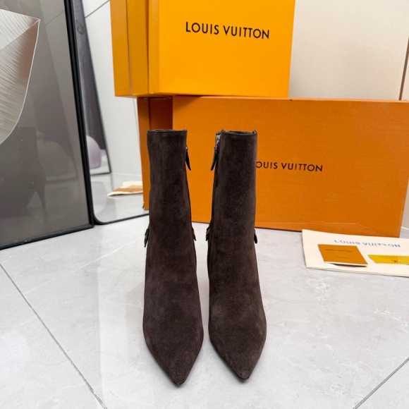 【LOUISVUITTON】ポイントトゥブーツレザーブーツハイヒールブーツレディース 【LOUISVUITTON】ポイントトゥブーツレザーブーツハイヒールブーツレディース