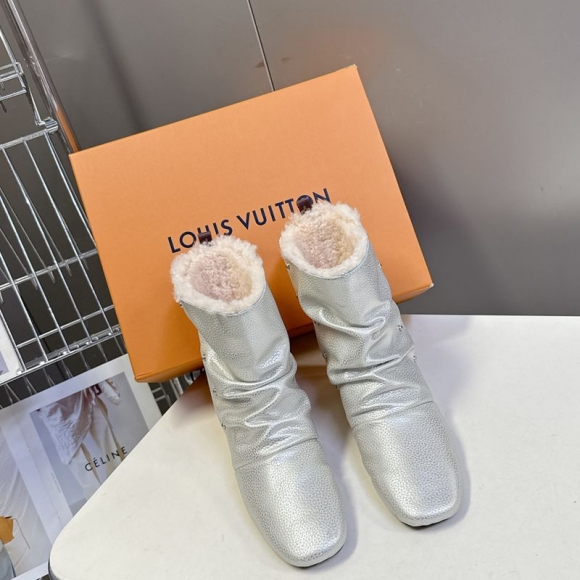 【LOUISVUITTON】スタックブーツレザーブーツショートブーツメンズレディース 【LOUISVUITTON】スタックブーツレザーブーツショートブーツメンズレディース
