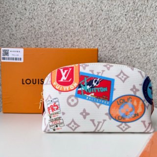 LOUIS VUITTON M14909 コスメポーチ フライトモード モノグラムダンヌ サイズ:19x12cm