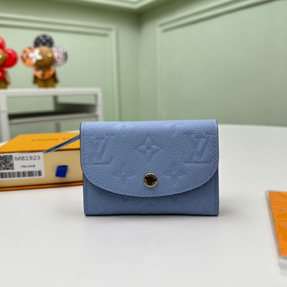 LOUIS VUITTON M83231 ロザリーゼロ財布 モノグラムアンプラント ブルー サイズ:11x8x2.5cm