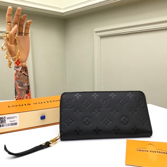 LOUIS VUITTON M61864 ジッピー長財布 モノグラムアンプラント ブラック サイズ:19.5x10cm LOUIS VUITTON M61864 ジッピー長財布 モノグラムアンプラント ブラック サイズ:19.5x10cm