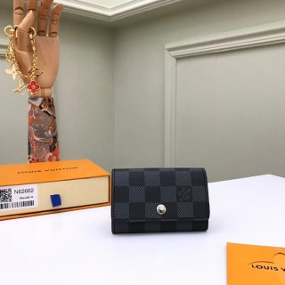 LOUIS VUITTON N62662 キーケース ダミエグラファイト サイズ:10×7cm LOUIS VUITTON N62662 キーケース ダミエグラファイト サイズ:10×7cm