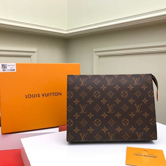 LOUIS VUITTON M47542 コスメボックス 大 モノグラム サイズ:26x20cm LOUIS VUITTON M47542 コスメボックス 大 モノグラム サイズ:26x20cm