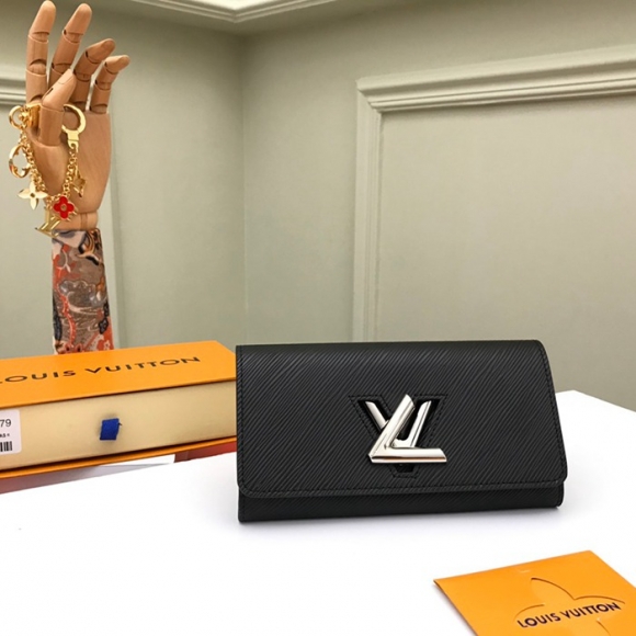 LOUIS VUITTON M68309 ツイスト長財布 エピ ブラック サイズ:19x10.5x2.5cm LOUIS VUITTON M68309 ツイスト長財布 エピ ブラック サイズ:19x10.5x2.5cm
