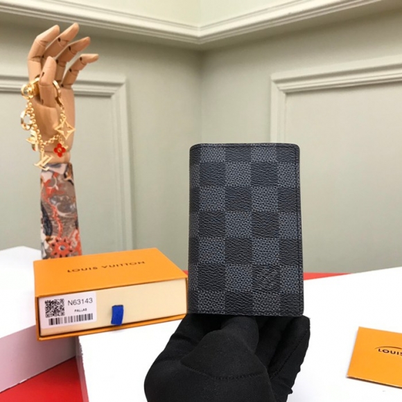 LOUIS VUITTON N63143 ポケットオーガナイザー ダミエグラファイト サイズ:11x7cm LOUIS VUITTON N63143 ポケットオーガナイザー ダミエグラファイト サイズ:11x7cm