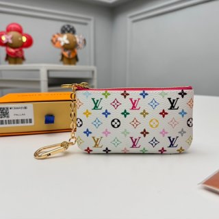 LOUIS VUITTON M13664 ポシェット クレ 村上隆コラボ ホワイトマルチ サイズ:12x7x1.5cm LOUIS VUITTON M13664 ポシェット クレ 村上隆コラボ ホワイトマルチ サイズ:12x7x1.5cm