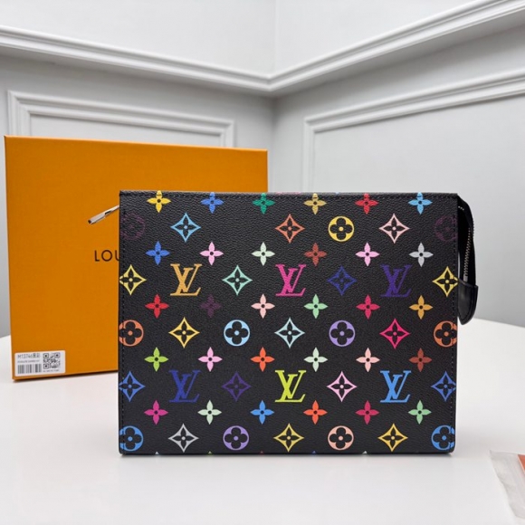 LOUIS VUITTON M13746 コスメボックス 村上隆コラボ ブラックマルチ サイズ:25x20x5.5cm LOUIS VUITTON M13746 コスメボックス 村上隆コラボ ブラックマルチ サイズ:25x20x5.5cm