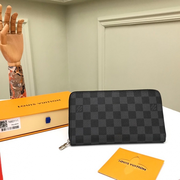 LOUIS VUITTON N60111 ジッピーオーガナイザー ダミエグラファイト サイズ:21x12cm LOUIS VUITTON N60111 ジッピーオーガナイザー ダミエグラファイト サイズ:21x12cm