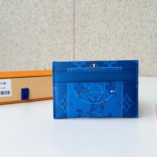 LOUIS VUITTON M26804 カードケース モノグラム スポーツシーン ブルー サイズ:11x7x1.5cm LOUIS VUITTON M26804 カードケース モノグラム スポーツシーン ブルー サイズ:11x7x1.5cm