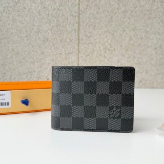 LOUIS VUITTON N00091 短財布 ダミエグラファイト サイズ:11.5x9cm LOUIS VUITTON N00091 短財布 ダミエグラファイト サイズ:11.5x9cm