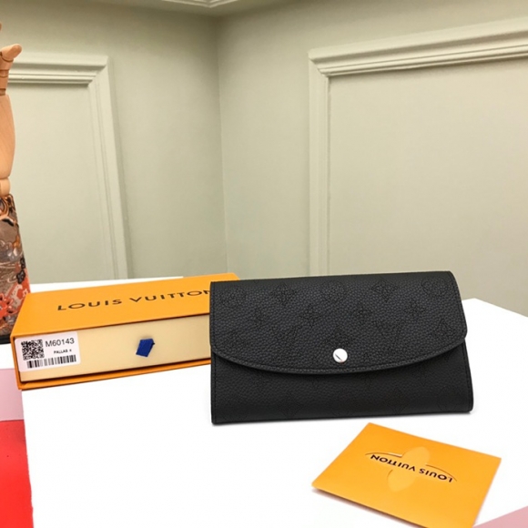 LOUIS VUITTON M60143 イリス長財布 モノグラムレース ブラック サイズ:19x12cm LOUIS VUITTON M60143 イリス長財布 モノグラムレース ブラック サイズ:19x12cm