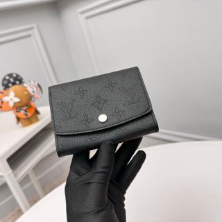 LOUIS VUITTON M62540 イリス短財布 モノグラムレース ブラック サイズ:12x9.5cm