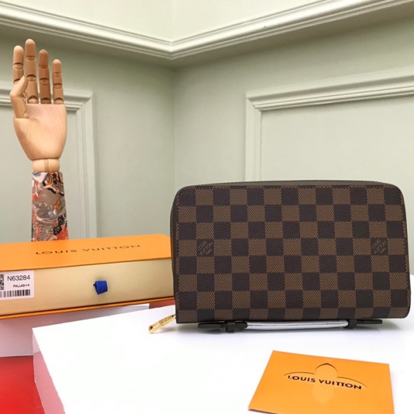LOUIS VUITTON N63284 ジッピーXL 長財布 ダミエエベン サイズ:22x12cm LOUIS VUITTON N63284 ジッピーXL 長財布 ダミエエベン サイズ:22x12cm