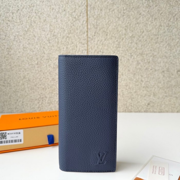 LOUIS VUITTON M25978 ブラッザ長財布 LVエアログラム ブルー サイズ:19x10cm LOUIS VUITTON M25978 ブラッザ長財布 LVエアログラム ブルー サイズ:19x10cm