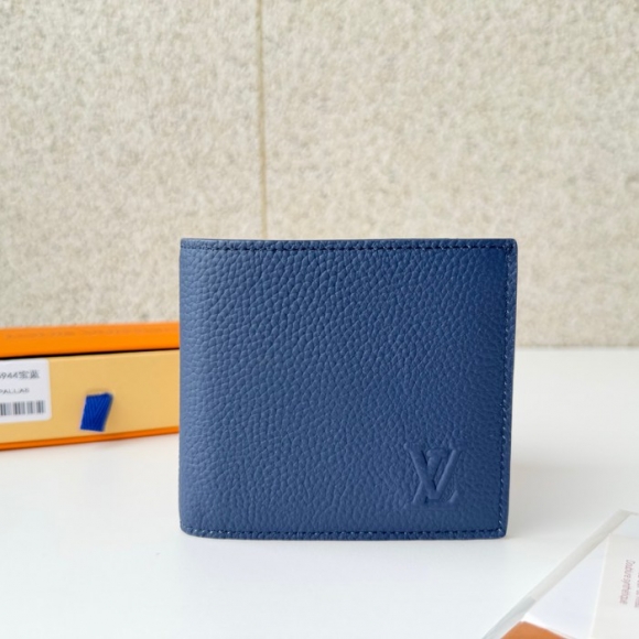 LOUIS VUITTON M25944 マルコ財布 LVエアログラム ブルー サイズ:5x10.5cm LOUIS VUITTON M25944 マルコ財布 LVエアログラム ブルー サイズ:5x10.5cm