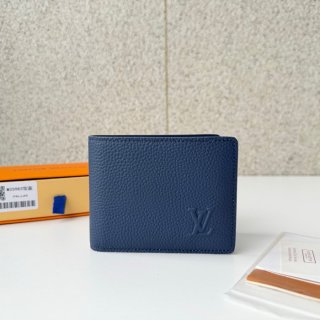 LOUIS VUITTON M25983 マルチプル短財布 LVエアログラム ブルー サイズ:5x9x1.5cm