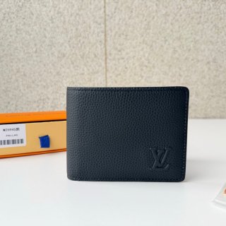 LOUIS VUITTON M25945 マルチプル短財布 LVエアログラム ブラック サイズ:5x9x1.5cm