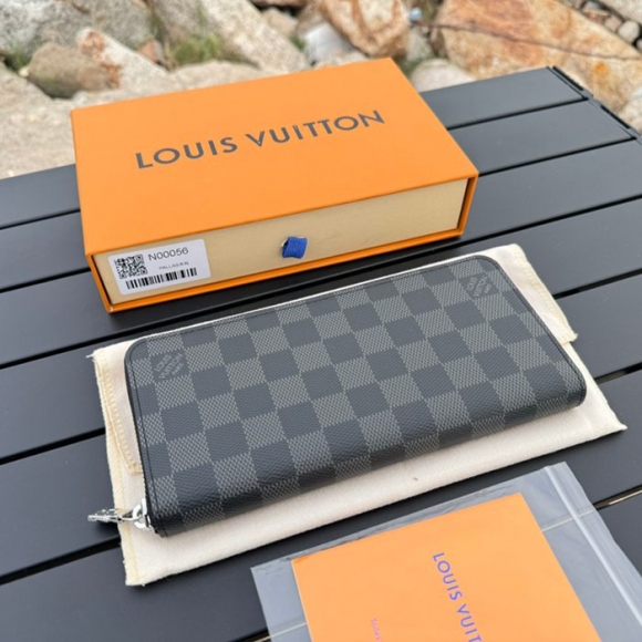LOUIS VUITTON N00056 ジッピー長財布 ホリゾンタル ダミエグラファイト サイズ:21x2.5x10cm LOUIS VUITTON N00056 ジッピー長財布 ホリゾンタル ダミエグラファイト サイズ:21x2.5x10cm