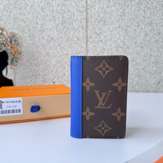 LOUIS VUITTON 12833 ポケットオーガナイザー モノグラムマッカーサー ブルー サイズ:7.5x11.1cm LOUIS VUITTON 12833 ポケットオーガナイザー モノグラムマッカーサー ブルー サイズ:7.5x11.1cm