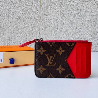 LOUIS VUITTON 12385 ロミーカードケース カラーマニアシリーズ レッド サイズ:12x8x0.8cm