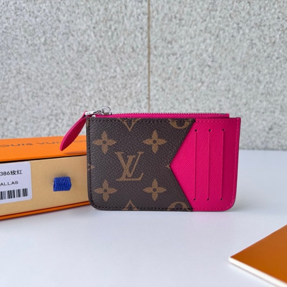 LOUIS VUITTON 12386 ロミーカードケース カラーマニアシリーズ ピンク サイズ:12x8x0.8cm LOUIS VUITTON 12386 ロミーカードケース カラーマニアシリーズ ピンク サイズ:12x8x0.8cm
