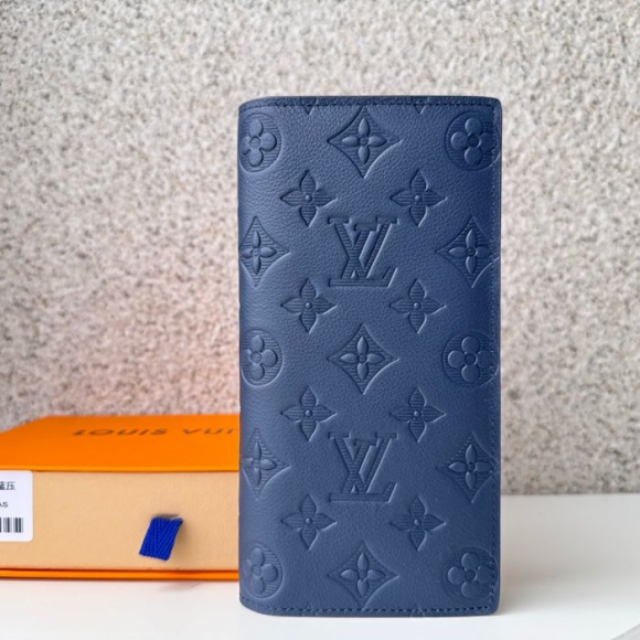 LOUIS VUITTON M62900 ブラッザ長財布 モノグラムシャドウ ブルー サイズ:19x10cm LOUIS VUITTON M62900 ブラッザ長財布 モノグラムシャドウ ブルー サイズ:19x10cm