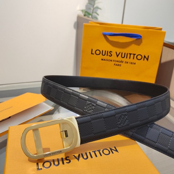 LV メンズ ベルト 自動バックル 35mm LV メンズ ベルト 自動バックル 35mm