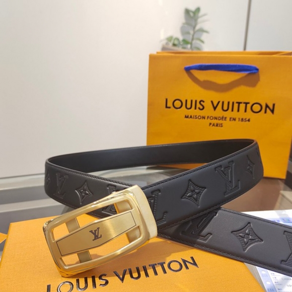 LV メンズ ベルト 自動バックル 35mm LV メンズ ベルト 自動バックル 35mm