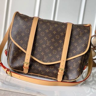 LOUIS VUITTON M42252 牛皮 モノグラム キャンバス 斜め掛けバッグ 斜め掛け 43x30x20cm サイズ:43x30x20cm LOUIS VUITTON M42252 牛皮 モノグラム キャンバス 斜め掛けバッグ 斜め掛け 43x30x20cm サイズ:43x30x20cm