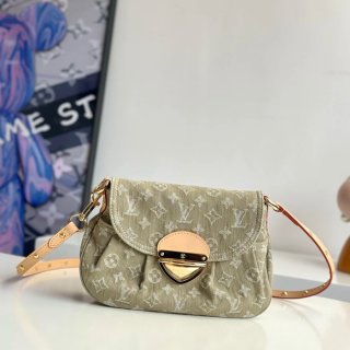 LOUIS VUITTON M27210 デニム ゴールド 斜め掛けバッグ レディース斜め掛け手提げ 27x18cm サイズ:27x18cm