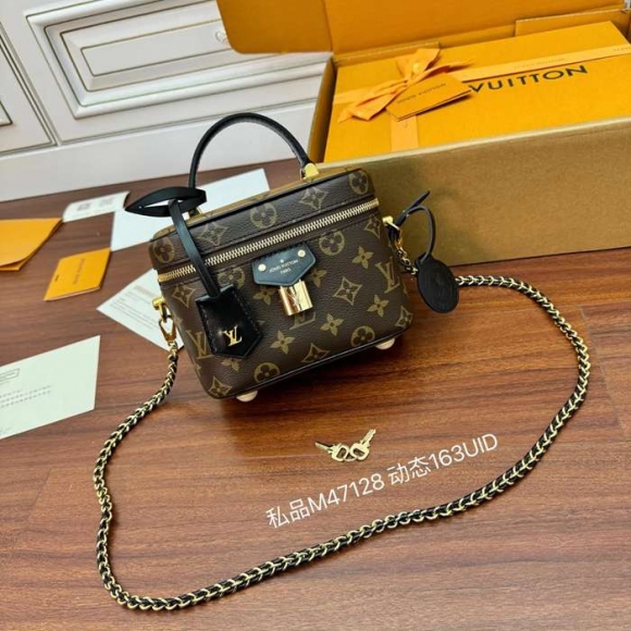 LOUIS VUITTON M47128 ボックスレザー 斜め掛けバッグ レディース斜め掛け 19x13x11cm サイズ:19x13x11cm LOUIS VUITTON M47128 ボックスレザー 斜め掛けバッグ レディース斜め掛け 19x13x11cm サイズ:19x13x11cm