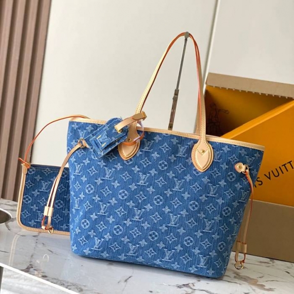 LOUIS VUITTON M13192 牛皮 モノグラム デニム ショルダーバッグ レディースショルダー 31x28x14cm サイズ:31x28x14cm