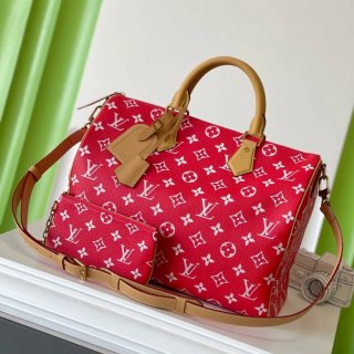 LOUIS VUITTON M24420 スピーディーP9 オールレザーまくらバッグ サイズ:40x26x23cm LOUIS VUITTON M24420 スピーディーP9 オールレザーまくらバッグ サイズ:40x26x23cm