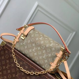 LOUIS VUITTON M27451 牛皮 パターン グリーン 斜め掛けバッグ レディース斜め掛けチェーン 28x15cm サイズ:28x15cm LOUIS VUITTON M27451 牛皮 パターン グリーン 斜め掛けバッグ レディース斜め掛けチェーン 28x15cm サイズ:28x15cm