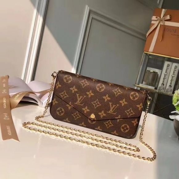 LOUIS VUITTON M61276 キャンバス モノグラム 斜め掛けバッグ レディース斜め掛けチェーンフラップ 21x12cm サイズ:21x12cm LOUIS VUITTON M61276 キャンバス モノグラム 斜め掛けバッグ レディース斜め掛けチェーンフラップ 21x12cm サイズ:21x12cm