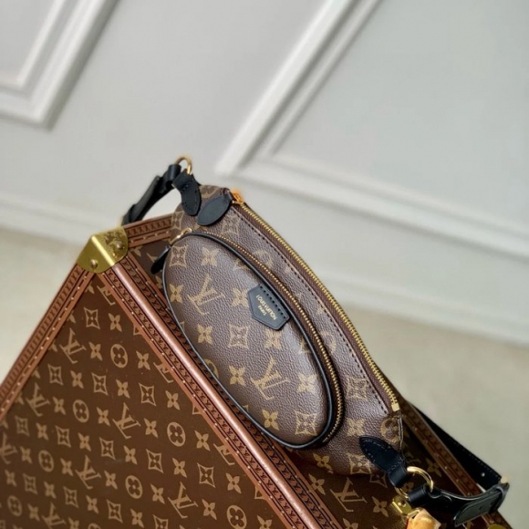 LOUIS VUITTON M14806 コーティングキャンバスウエストバッグ キープイット サイズ:29x12cm LOUIS VUITTON M14806 コーティングキャンバスウエストバッグ キープイット サイズ:29x12cm