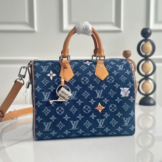 LOUIS VUITTON M27556 デニム モノグラム ブルー 斜め掛けバッグ レディース斜め掛けショルダー手提げ 34x22x19cm サイズ:34x22x19cm LOUIS VUITTON M27556 デニム モノグラム ブルー 斜め掛けバッグ レディース斜め掛けショルダー手提げ 34x22x19cm サイズ:34x22x19cm