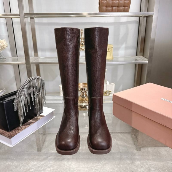 【MIUMIU】ショートブーツレザーブーツマーチンブーツレディース 【MIUMIU】ショートブーツレザーブーツマーチンブーツレディース