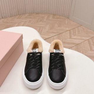 【MIUMIU】ウールスニーカー厚底スニーカービスケットシューズレディース 【MIUMIU】ウールスニーカー厚底スニーカービスケットシューズレディース