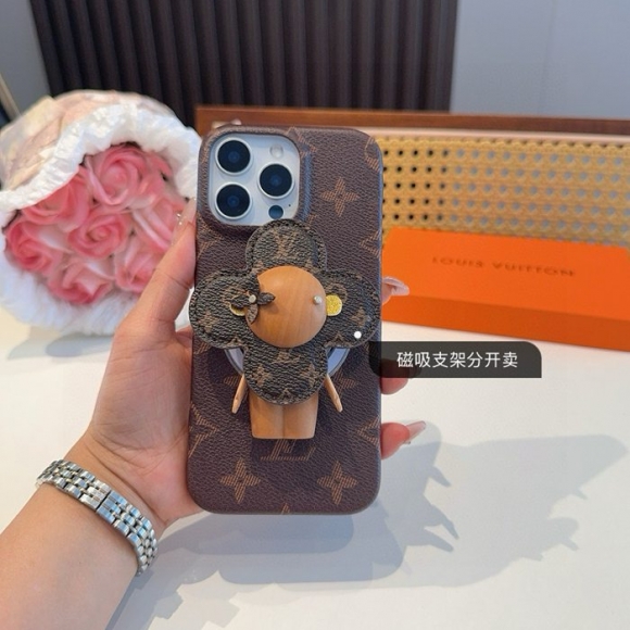 ルイ ヴィトン スタイル スマホケース 村上隆