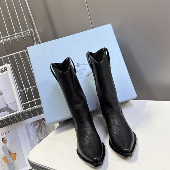 【PRADA】ウエスタンブーツレディース 【PRADA】ウエスタンブーツレディース