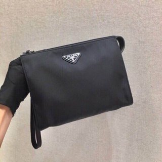 PRADA 2NE789 クラッチバッグ ナイロン三角ロゴ サイズ:24x17x6.5cm