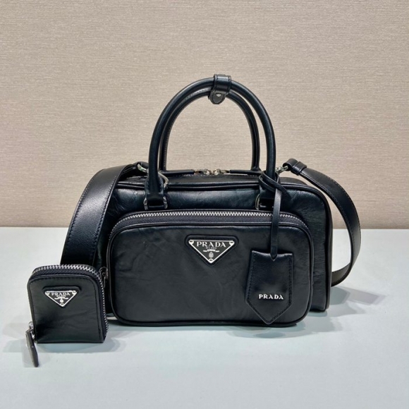 PRADA 1BB099 ボストンバッグ ランウェイ サイズ:24x12.5cm