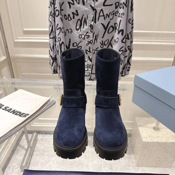 【PRADA】ショートブーツレディース